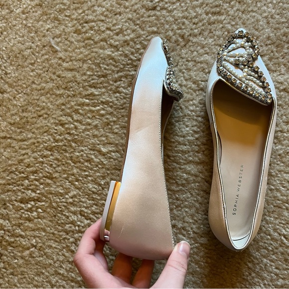 Worn once - Sophia Webster Wifey For Lifey Wedding Flats 36.5 - US 6 - Picture 12 of 15